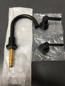 Signature Hardware 477026 Greyfield 1.2 GPM Widespread Bathroom Faucet with Metal Lever Handles and Pop-Up Drain Assembly - Matte Black