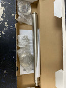 Rohl MB3551STN Graceline 12-5/8" Ceiling Mounted Shower Arm and Flange - Satin Nickel