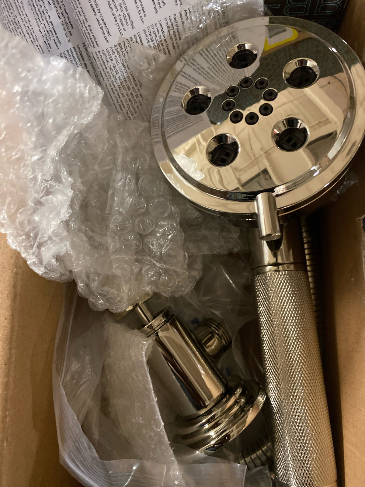 Brizo 88835-PN Litze 1.75 GPM Multi Function Hand Shower with Holder and Integrated Wall Elbow - Brilliance Polished Nickel