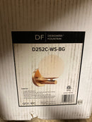 Designers Fountain D252C-WS-BG Crown Heights 8" Tall Wall Sconce with Shade - Brushed Gold