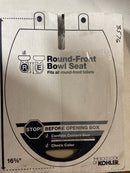 Kohler K-7673-0 Cachet Round Toilet Seat with Quiet-Close, Grip Tight, and Quick-Attach - White