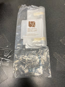 Belwith Keeler B076888-MBBGB Sinclaire 3-3/4" Center to Center Ridged Bar Cabinet Handle / Drawer Bar Pull - Matte Black / Brushed Golden Brass