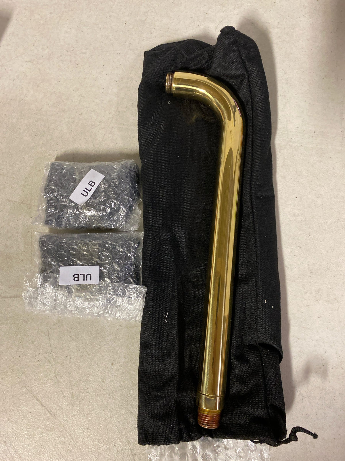 Rohl 1455/12ULBSPECIAL ORDER ONLY NON-CANCELABLE AND NON-RETURNABLE ROHL WALL MOUNTED SHOWER ARM 12^ BRASS 1^ DIAMETER 1/2^M x 1/2^M NPT IN UNLACQUERED BRASS