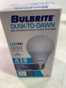 Bulbrite 774070 A-Type Dusk to Dawn LED Light Bulb