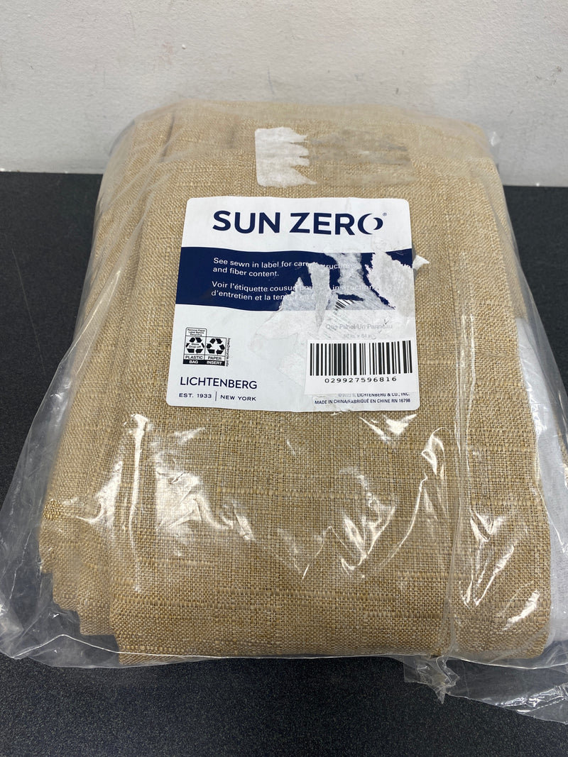 Sun zero 59681 Channing Soft Gold Polyester Solid 50 in. W x 84 in. L Noise Cancelling Grommet Blackout Curtain