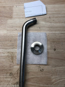 Signature Hardware SHSK86ZBN 12" Standard Shower arm with Flared Flange - Brushed Nickel