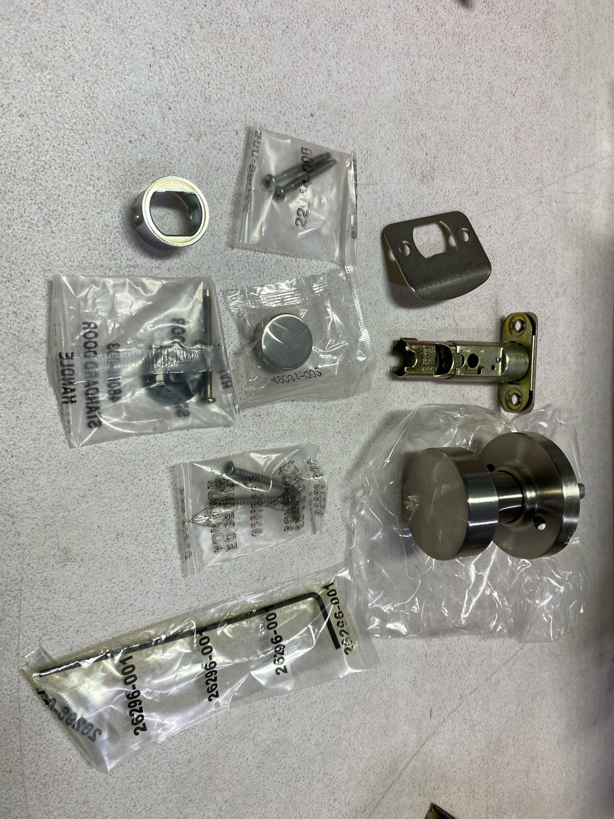 Kwikset Prague Front Door Handle No Lock, Entry Handleset Exterior with Interior Door Knob, Non-Locking, Satin Nickel, Deadbolt Not Included, with Microban Protection