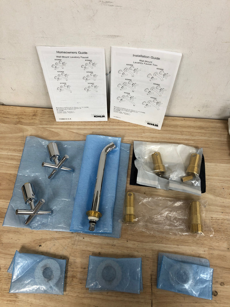 Purist Wall-Mount Lav Faucet Trim