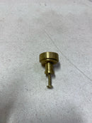 Alno A716-18-SB Moderne 1-1/8" Round Modern Disc Mushroom Solid Brass Cabinet Knob / Drawer Knob - Satin Brass