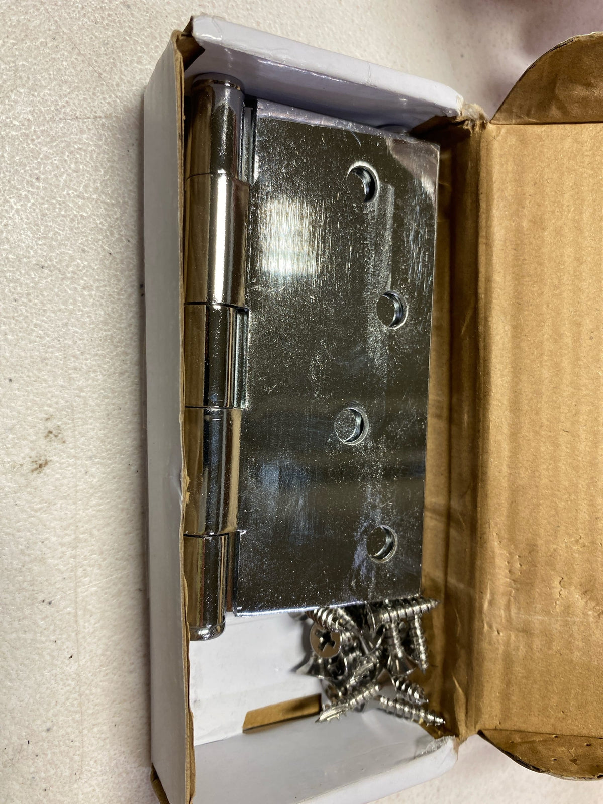 EMTEK 9101426D 4" X 4" X 2.2MM SQCR PLAIN BEARING HINGE QTY. 2 PCS, SATIN CHROME