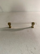 Amerock BP36656CBBZ Glacio 6-5/16 in (160 mm) Center-to-Center Clear/Golden Champagne Drawer Pull