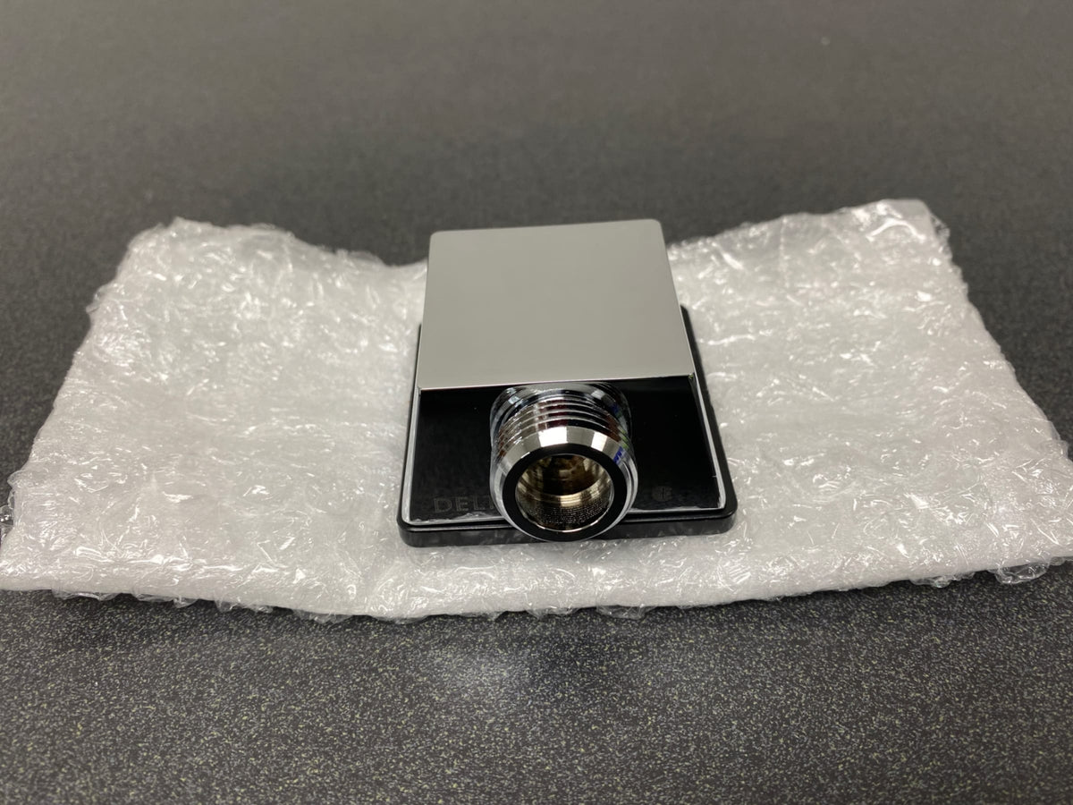 Delta 50570-PR Square Wall Supply Elbow for Hand Shower Hose Connection - Lumicoat Chrome