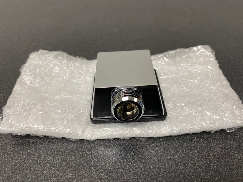 Delta 50570-PR Square Wall Supply Elbow for Hand Shower Hose Connection - Lumicoat Chrome