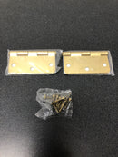 Emtek 91023US4 3.5" x 3.5" Plain Bearing 1/4" Radius Corners Mortise Hinge - Pair - Satin Brass