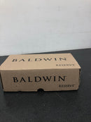 Baldwin PVFEDTSR044 Federal Privacy Leverset with Traditional Square Rose - Satin Brass