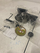 Kwikset 971PSKSQT-514 Pismo Knob Keyed Entry Handleset Interior Pack with Square Rose - Matte Black