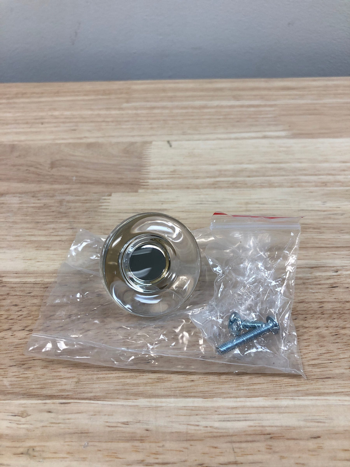 Amerock BP36652CBBZ Glacio 1-3/4 Inch Mushroom Cabinet Knob - Crystal / Champagne