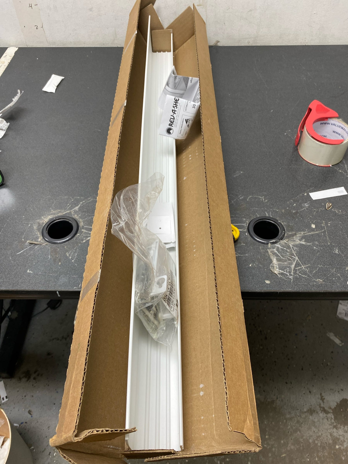Rev-A-Shelf 6551-36-11-50 Sink Classics 36"W Polymer Trim to Fit Slim Tip Out Sink Sponge Tray with Hinges for Sink Base Cabinets - White