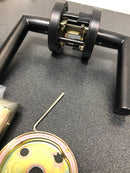 Berlin Modisch Privacy Lever Door Handle Designer Series Easy to Open Locking Lever Set [for Bedroom or Bathroom] Reversible for Right & Left Sided Doors Heavy Duty - Iron Black Finish