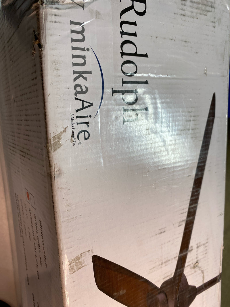 MinkaAire F727-WHF Rudolph 52" 3 Blade Indoor Ceiling Fan with Wall Control Included - Flat White