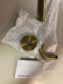 Signature Hardware SHRSA123AGBR FundamentALL 12" Wall-Mount Rain Shower Arm and Flange - Aged Brass