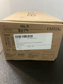 Emtek 8013US15LH 9" Height Rectangular Sideplate Brass Modern Dummy Set - Satin Nickel Helios Lever