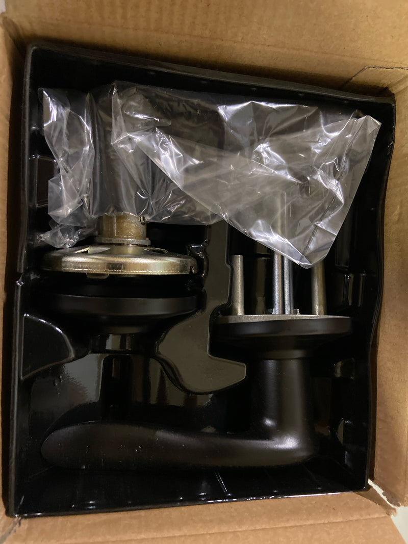 Kwikset 740TNL 514 SMT Tustin Matte Black Keyed Entry Door Handle Featuring SmartKey Security with Microban Antimicrobial Technology