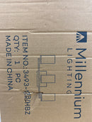 Millennium Lighting 3493-MB/HBZ Pasadena 3 Light 24" Wide Bathroom Vanity Light - Matte Black / Heirloom Bronze