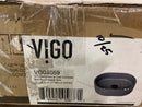 VIGO Giralda Gothic 16" L x 11" W x 5" H Over The Counter Concrete Oval Vessel Bathroom Sink in Gray -VG04059
