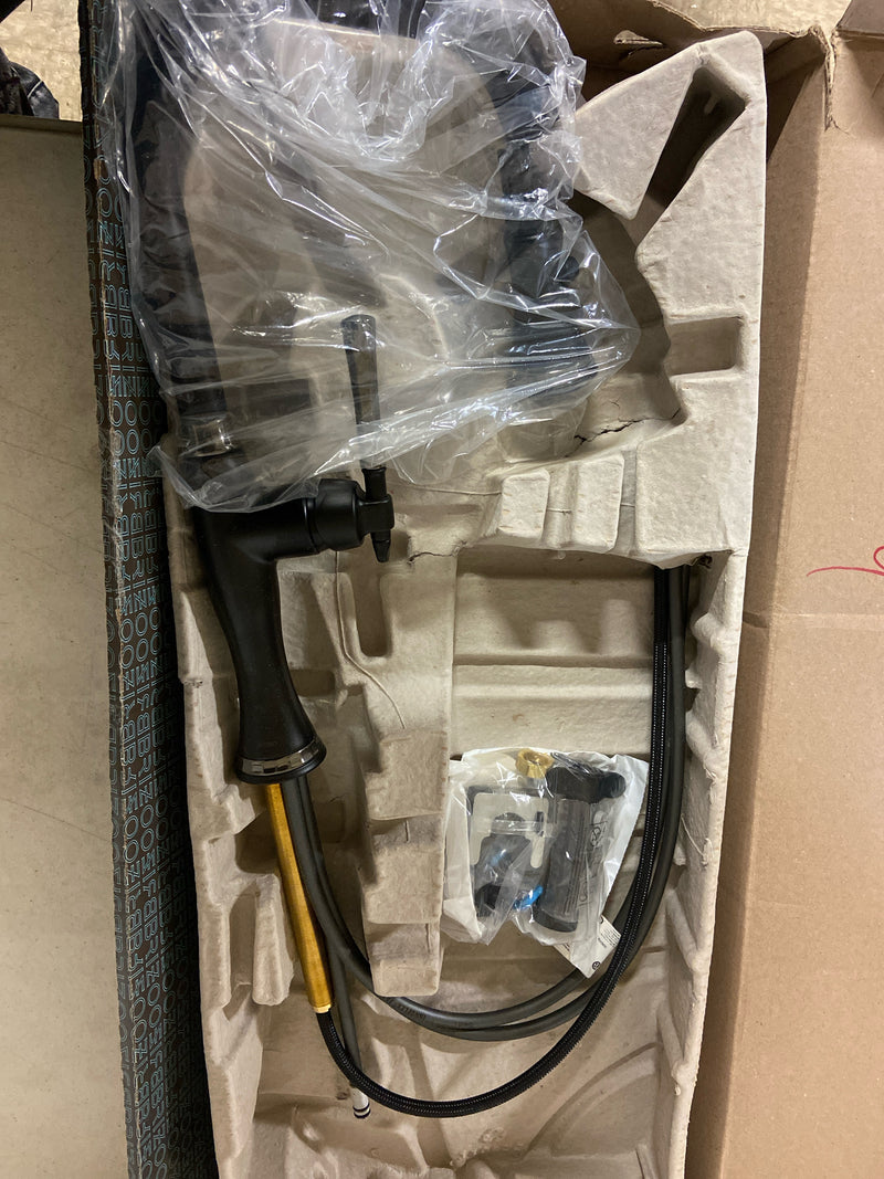 Brizo 63058LF-BLBNX Tulham 1.8 GPM Single Hole Pull Down Kitchen Faucet with Magnetic Docking Spray Head - Matte Black / Brilliance Black Onyx