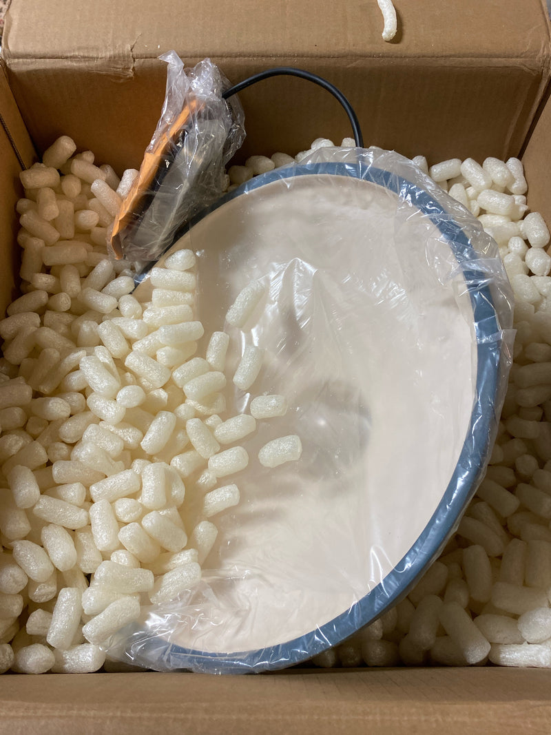 Justice Design Group CER-6200-MID-DBRZ-RIGID-LED1-700 Radiance 15" Wide LED Pendant with Midnight Sky Ceramic Shade - Dark Bronze