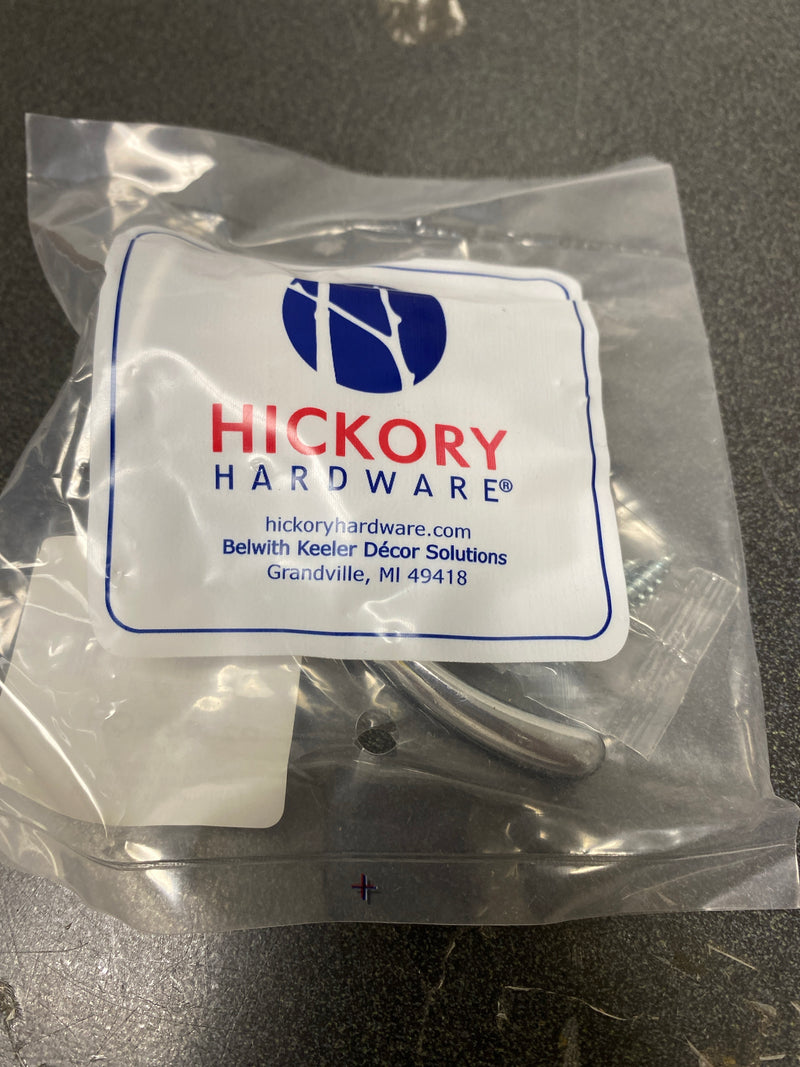 Hickory Hardware P25025-CH Contemporary Utility 1.25" Wide Double Prong Single Robe / Towel / Coat Hook - Chrome