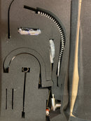 Rohl LS64L-STN-2 Pirellone 1.8 GPM Single Hole Pre-Rinse Pull Down Kitchen Faucet - Satin Nickel