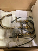 Newport Brass 2470-5463-15 Jacobean 1.8 GPM Widespread Bridge Pull Down Kitchen Faucet - Polished Nickel