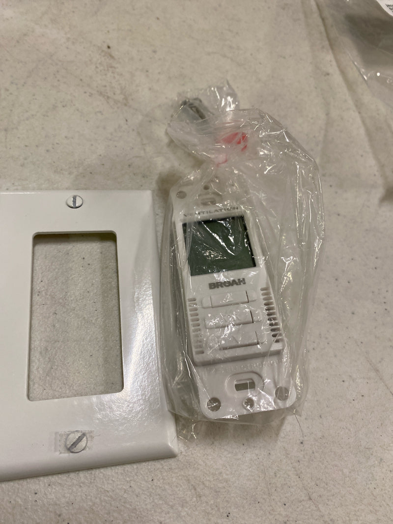 Broan VT7W Wall Control for Broan ERV and HRV Units from the Deco-Touch Series - White