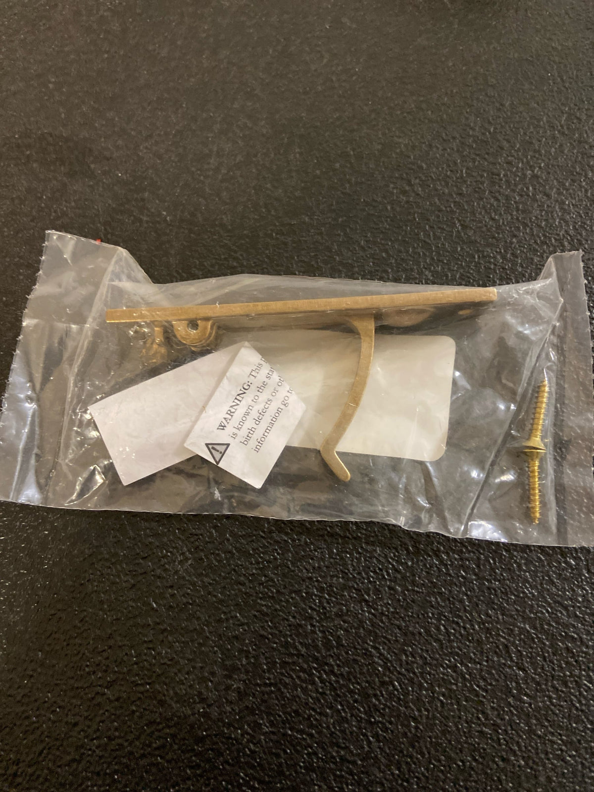 Baldwin 0465033 Edge Pull, Vintage Brass