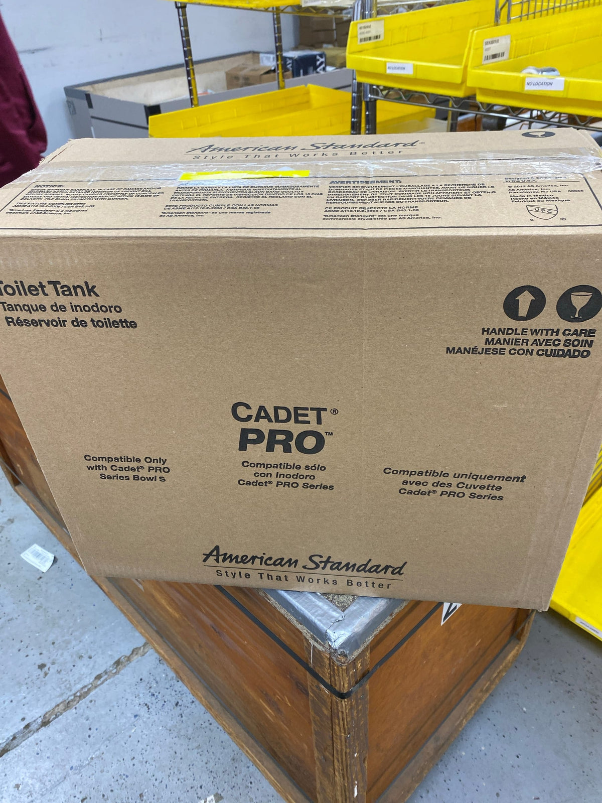 American standard 4188B.104.020 Cadet Pro 1.28 GPF Single Flush Toilet Tank Only in White