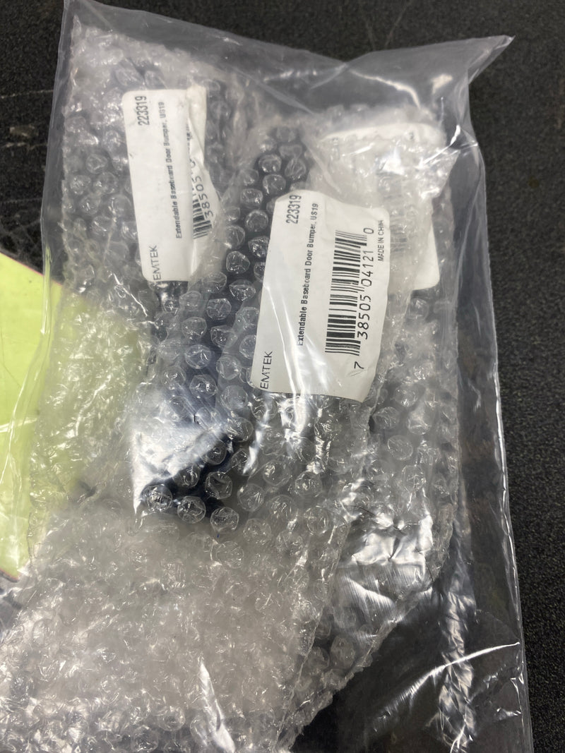 Emtek 2233US19 3 Piece Extendable Base Mounted Door Stop from the Door Accessories Collection - Flat Black