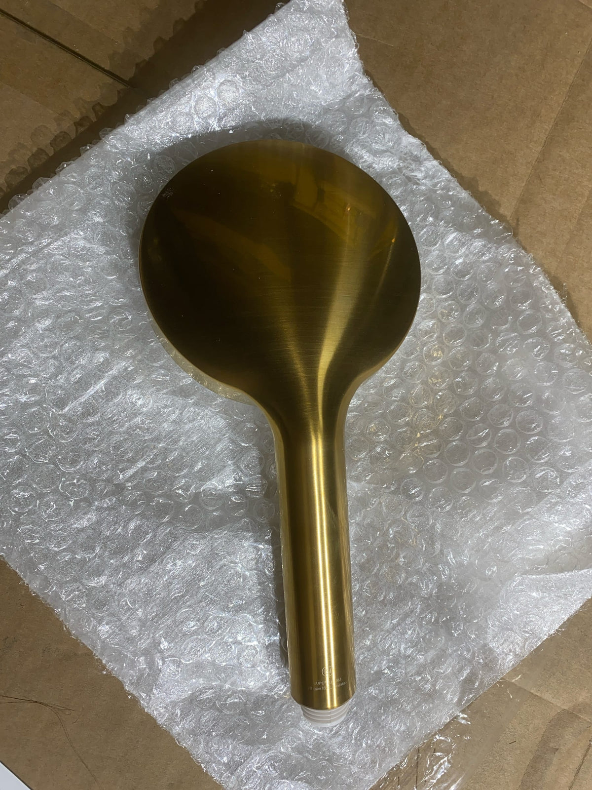 Signature Hardware SHHS4110GBG Round Paddle 1.8 GPM Multi Function Hand Shower - Brushed Gold