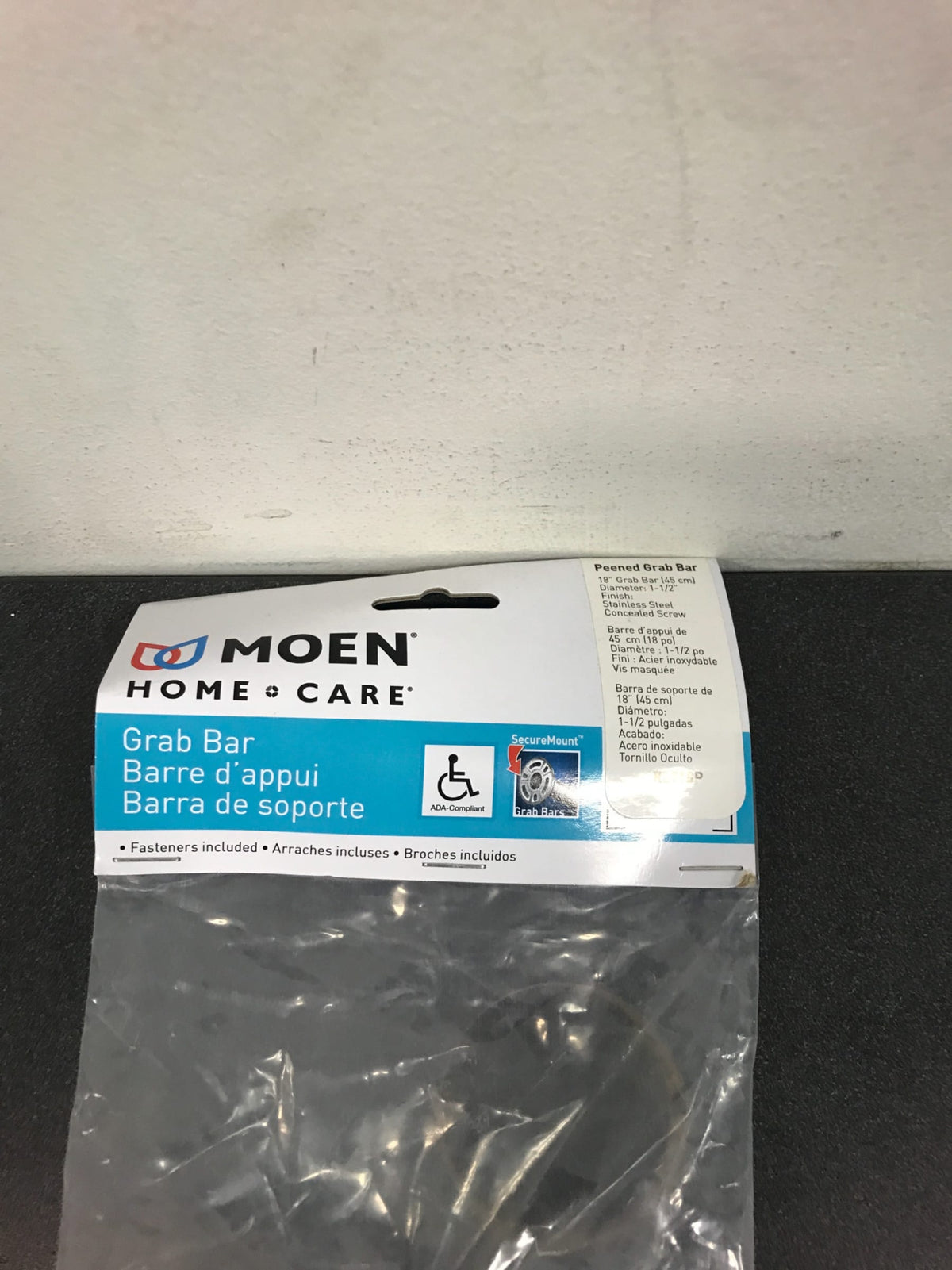 Moen 18" x 1-1/2" Grab Bar from the Home Care Collection