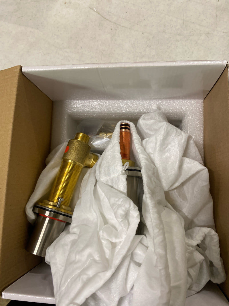 Signature Hardware 414705 Knox Widespread Waterfall Bathroom Faucet with Pop-Up Drain Assembly