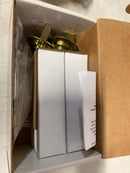 Omnia 930RT/238F.PR10B Square Privacy Door Lever Set with Rectangular Style Rose from the Prodigy Collection - Oil Rubbed Black