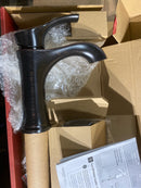 Pfister LG42-WD0Y Woodbury 1.2 GPM Single Hole Bathroom Faucet with Pfast Connect, Pforever Seal Valves, Spot Defense and TiteSeal – Includes Push & Seal Drain Assembly - Tuscan Bronze