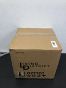 Elegant Lighting LD2212C Baxter Single Light 10" Wide Mini Pendant with Clear Glass - Chrome / Clear