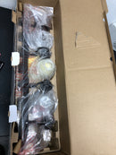 Progress lighting P2104-20DI Solvang 30 in. 4-Light Antique Bronze Vanity Light with Etched Alabaster Glass Shades