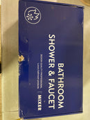 Tahanbath Z-W122458158 Titus Double Handle Wall Mounted Bathroom Faucet in Matte Black