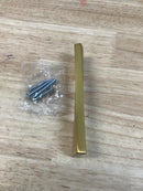 Belwith Keeler B076719-BGB Flex 3" Center to Center Thin Sleek Cabinet Handle / Drawer Pull - Brushed Golden Brass