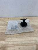 ICO Bath V63255 Volkano Summit Double Robe Hook - Matte Black