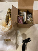 Baldwin 85320003ENTR Madison Sectional Single Cylinder Keyed Entry Handleset with 5015 Interior Knob from the Estate Collection - Polished Brass