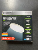 Commercial electric NJ03a6IN3in1-W 3-in-1 Universal Installation 5/6 in. White Integrated LED Recessed Light with Selectable Color Temperature, (1-Pack)